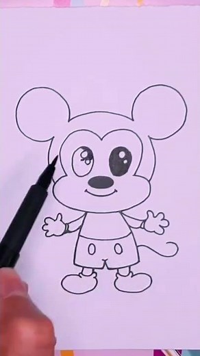 comment dessiner mickey mouse facilement