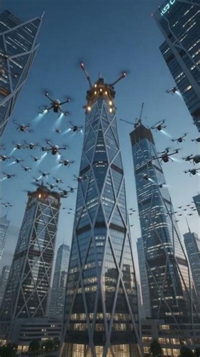 AI Robots That Build Entire Cities in Days #shorts