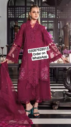 MARIAB CHIKENAKRI*Fully Heavy Embroidered Lawn Front With Chikenkari Work Heavy Embroidered