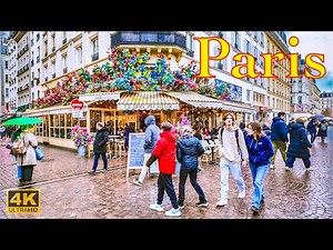 Paris, France🇫🇷 - Paris Walking Tour 4K HDR - 2024 March | Paris 4K | A Walk In Paris