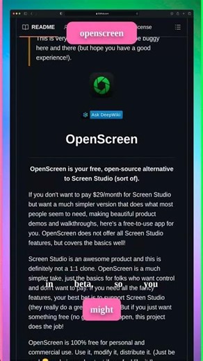 openscreen - GitHub Trending Today