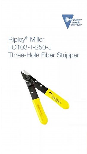 Strip 1.6–3 mm cable jackets, 900µm buffers and 250µm buffer coating with the Miller FO 103-T-250-J