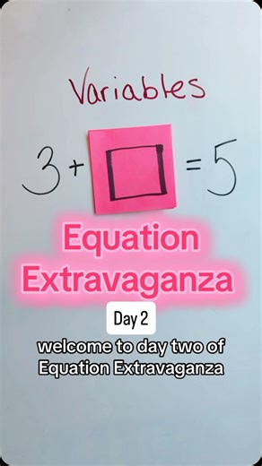Everyone freaks out when math adds letters — but you’ve been doing this since elementary school. Algebra just trades the box ⬜ for an x. In other words… think out of the box. 😉 #ADailyEquation #EquationExtravaganza #MiddleSchoolMath #MathHelp #MathMadeEasy #Algebra #homeschoolmath | A Daily Equation