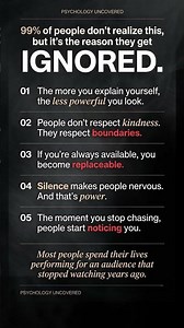 They Ignore You Because You Never Stop Talking #psychology #respect