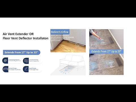 Air Vent Extender OR Floor Vent Deflector Installation