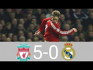 Liverpool vs Real Madrid (5-0)•Champions league 2008/09