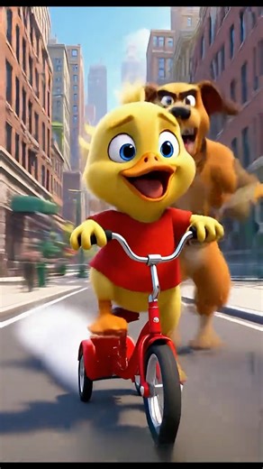 Cartoon Duck 🦆 vs. The Angry Dog! | Tricycle Goes Mach Speed | Little Duck World