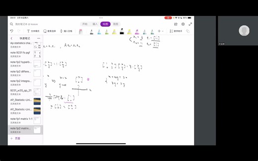 caie alevel 9231 fp2 进阶数学2 matrix II 矩阵 II 1