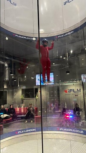 The vertical Wind Tunnel at iFLY London in O2 Arena