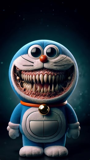 Mad Technologies on Instagram: "Horror version of the Doraemon characters #scary"