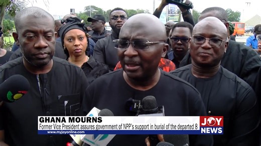 Ghana Mourns: Former Vice President assures government of NPP’s support in burial of the departed 8. #JoyNews #GhanaMourns | JoyNews