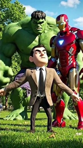 Mr. Bean Meets Hulk 😂💚 #ThermalCamera #ConcertFails #FunnyMoment #Ai