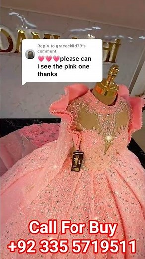 Light Peach Pink Bridal Dress 2025 | Queen of Elegance