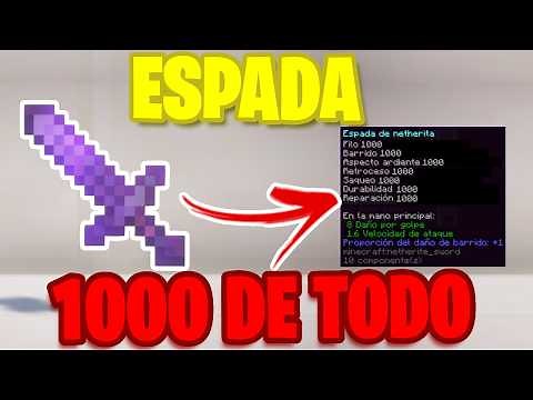 ✅COMO ENCANTAR UNA 💎ESPADA CON FILO 1000👈 || LA ESPADA🎯 MAS OP DE MINECRAFT🔮