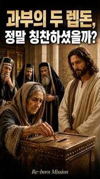 [ 리본선교회 ] "과부의 두렙돈, 정말 칭찬의 본문인가?" (막12장) 이성필목사