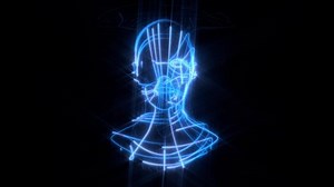 4k, cell human face hologram turntable