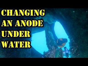Sailboat Maintenance - How to change a propshaft anode in the water - Tip
