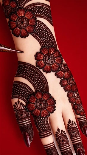 mehndi design for front hand|| mehandi design|| easy mehndi design||