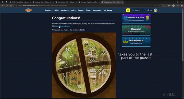 How to solve Tr4ce - Coolmath Games ARG
