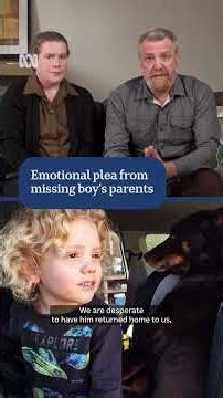 Emotional plea from missing boy Gus Lamont's parents | ABC NEWS