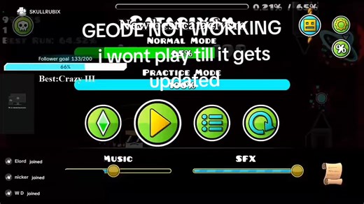 Geode not working #Geode #geometrydash #gd