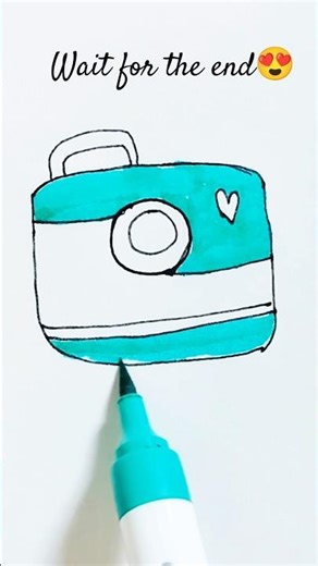 Cute Camera 📸 | Easy & Fun Drawing #viral #shorts