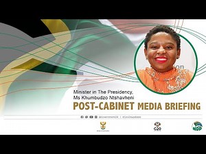 POST-CABINET MEDIA BRIEFING|#GovZAupdates
