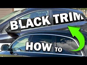 DIY Blacked Out Window Trim - Chrome Delete