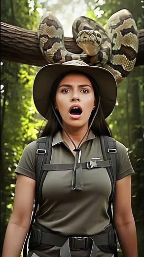 Women Trekker's Heart-Stopping Escape from python #python #wildlife #wild #jungle #women #trekking