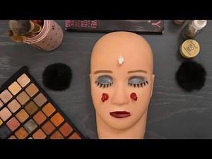 ASMR makeup tutorials on Mannequin ( no talking)