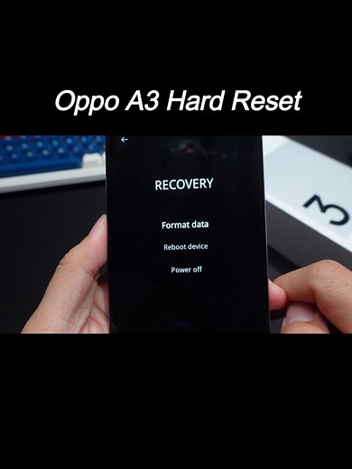 Guía paso a paso para restablecer OPPO A3