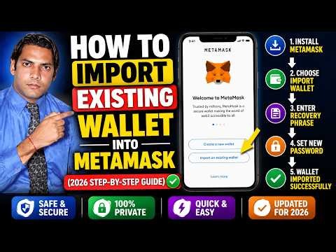 How To Import Existing Wallet Into MetaMask (2026 Step-By-Step Guide)