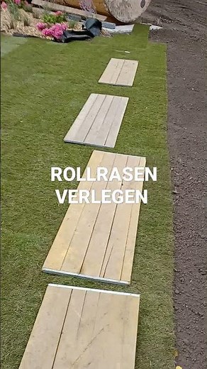 Rollrasen verlegen