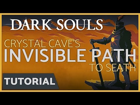 Dark Souls - How to cross Crystal Cave's Invisible Path to Seath the Scaleless