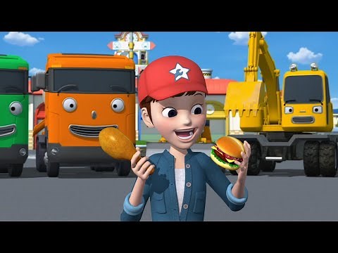 Tayo English Episodes l The Strong Heavy Vehicles & Hana the Mechanic | Hana's Special Day