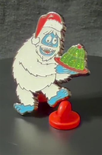 Bumble Enamel Pin – Abominable Snow Monster With Green Glitter Jello - Etsy