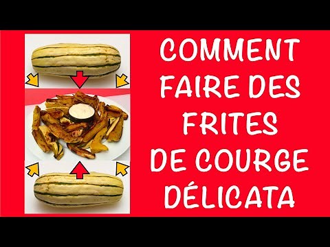 Comment Faire des Frites de Courge Délicata au Romarin et à l'Ail / Recette Facile
