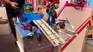 3.4K views · 58 reactions | Rescue Bots Race Track Optimus Playset Demo at #HasbroToyFair. | Unicron.com | Facebook