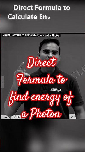 Calculating Photon Energy Using a Direct Formula