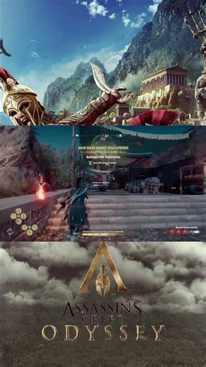 She thought I was weak 💀 #assassinscreedodyssey #shorts #odyssey #gaming #assassinscreed