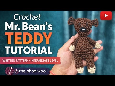 How to Crochet Mr. Bean’s Teddy 🧸 | Written Pattern | Intermediate Amigurumi Tutorial