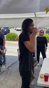 We congratulate Oscar Harrell on him, winning the St. Louis Garlicfest Garlic eating contest for the second year in a row . This year , apparently , ￼ the varieties that was peeled for the market, which is the variety that we used, for the contest was extremely “hot” . This was not something that we planned, but definitely did make this year’s eating contest interesting. The entire contest ran nine minutes long but I excepted this video for one minute so you have the first 40 seconds and the las