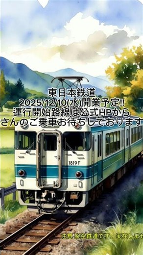 鉄道と未来を共に東日本鉄道開業。