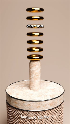 LumenX Studio | 0% ➡️ 100% Soft Body Comparison 🍩✨ Watch these 7 toruses squeeze through! Which physics setting is the most satisfying for you? 🤔👇 Relax... | Instagram