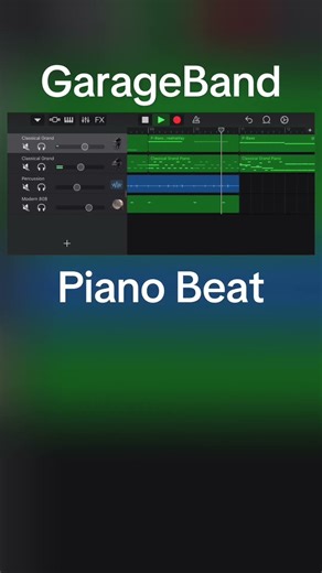 GarageBand Piano Beat #piano #beats #garageband