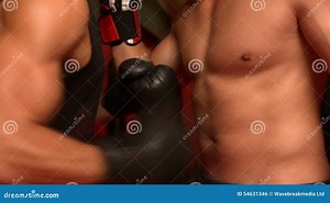 Fit Man Boxing His Coworker Stock Footage - Video of activity, gloves: 54631346