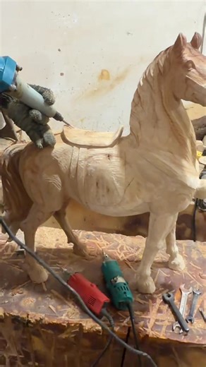 Manual wood carving using modern tools — tradition meets technology. #WoodCarving #ModernTools #TraditionalCraft #HandCarved #WoodArt #Craftsmanship #WoodworkingLife #CarvingProcess #ArtInWood #WoodworkersOfFB #Handmade #CreativeWood #FacebookReels | WoodArt