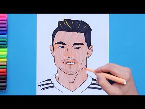How to draw Ronaldo