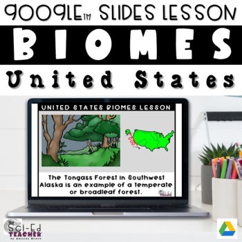 Middle School Life Science: Exploring Environmental Biomes Map Digital Lesson