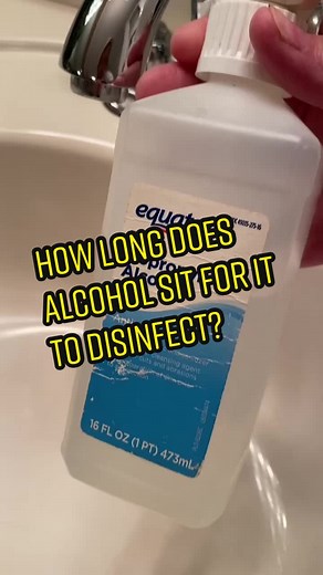 Rubbing Alcohol Disinfecting Time: 10-30 Seconds